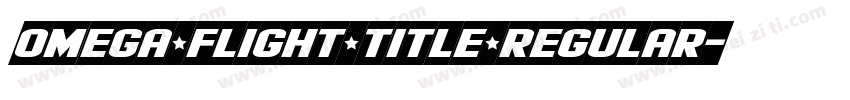 Omega Flight Title Regular字体转换